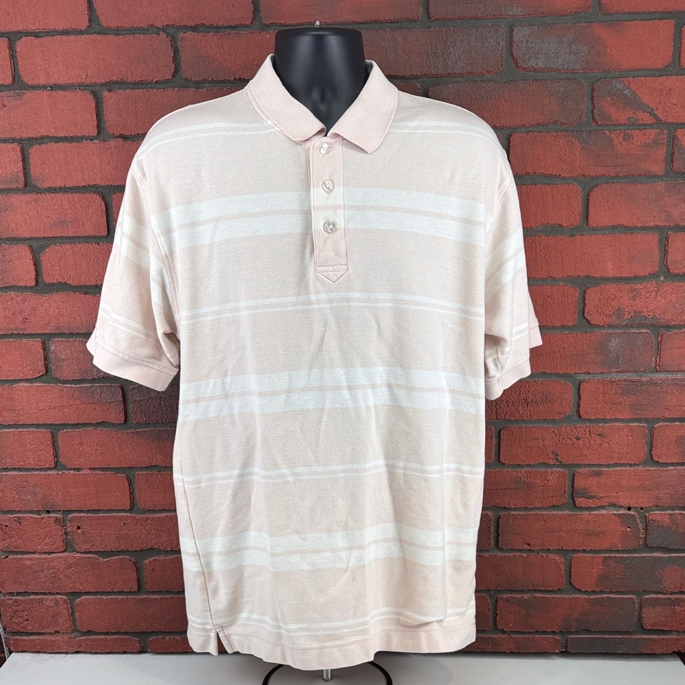 Siegfried & Company Shirt Mens XL Peach Polo